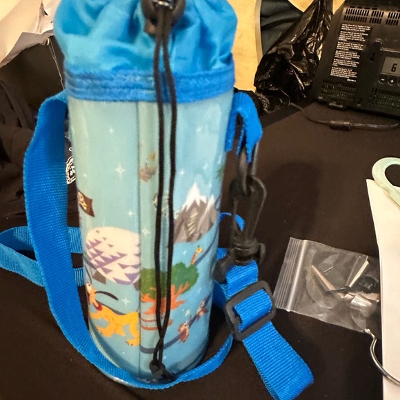 Disney Blue Character Water Bottle with Strap - Picture 5 of 5